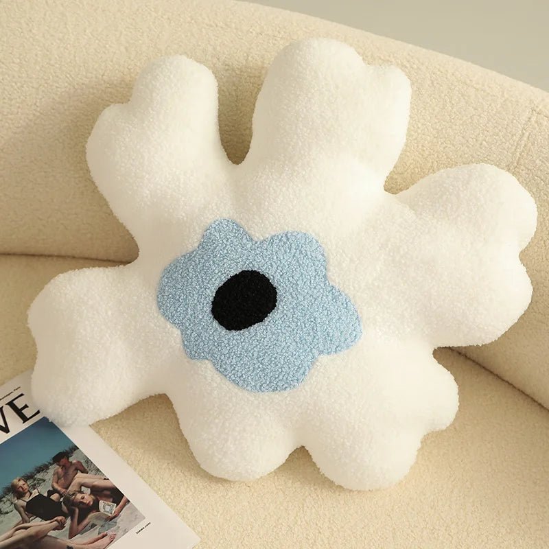 Plush Abstract Flower Shape Cushion - The House Of BLOC