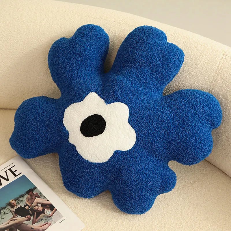 Plush Abstract Flower Shape Cushion - The House Of BLOC