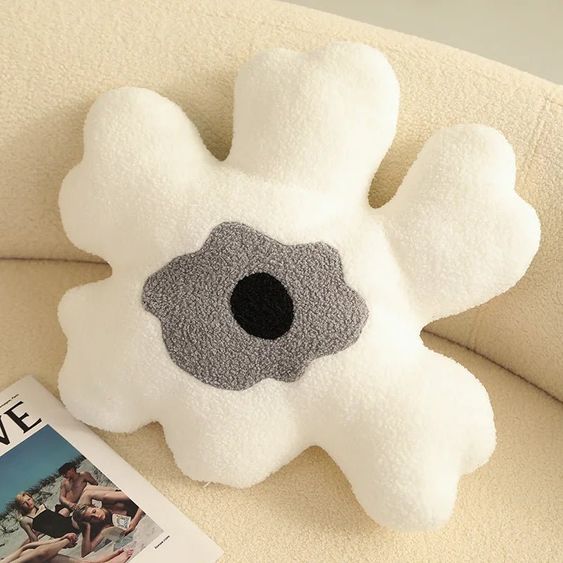 Plush Abstract Flower Shape Cushion - The House Of BLOC