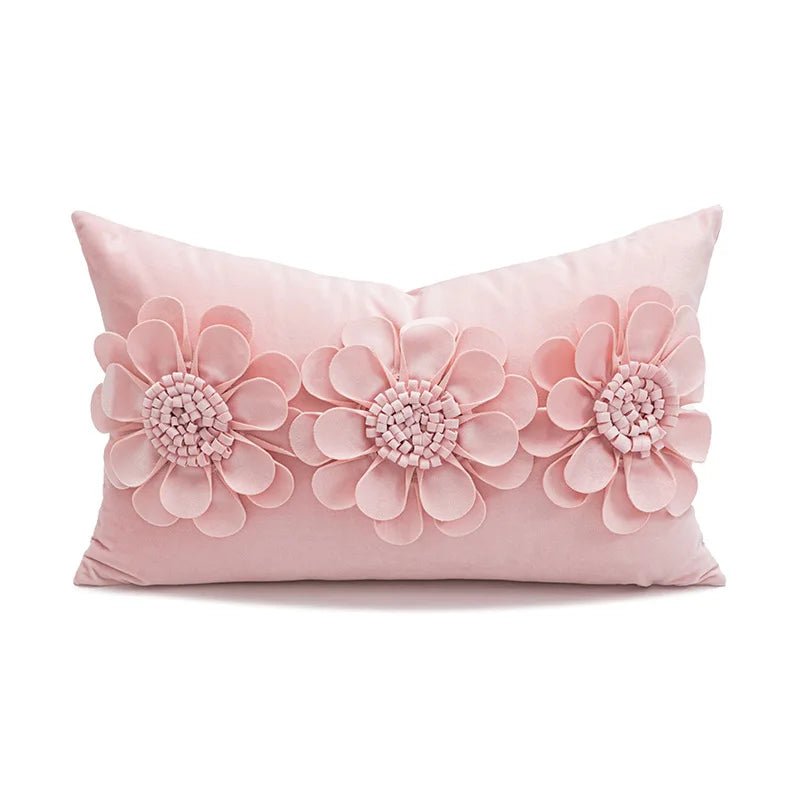 Plush Pink Heart Design Cushion Cover - The House Of BLOC