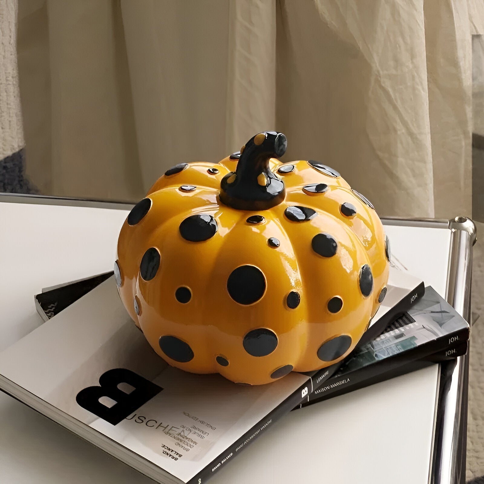 Polka Dot Pumpkin Decoration - The House Of BLOC