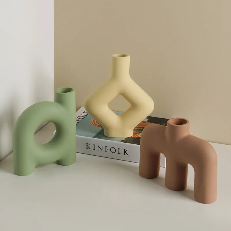 Pretty Pastel Coloured Decorative Vase - The House Of BLOC