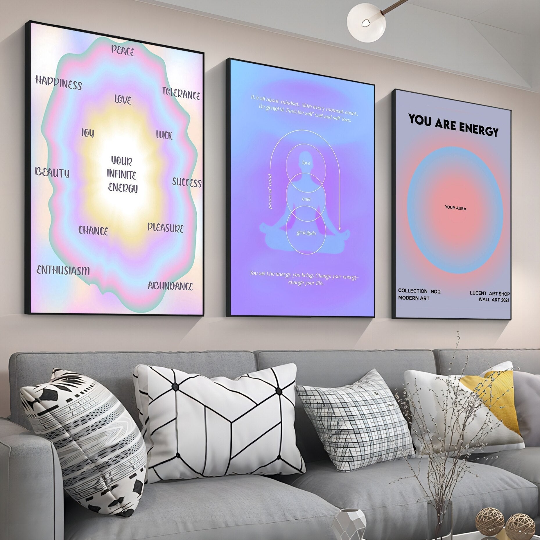 Psychedelic Energy Meditation Posters - The House Of BLOC