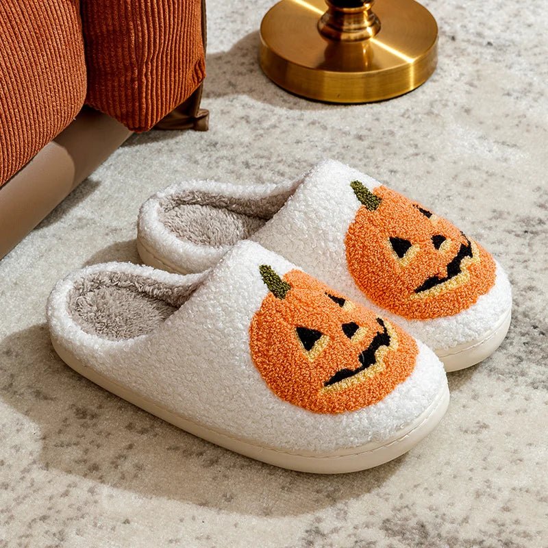 Pumpkin Halloween Home Slippers - The House Of BLOC