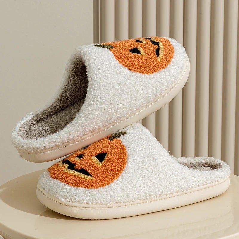 Pumpkin Halloween Home Slippers - The House Of BLOC