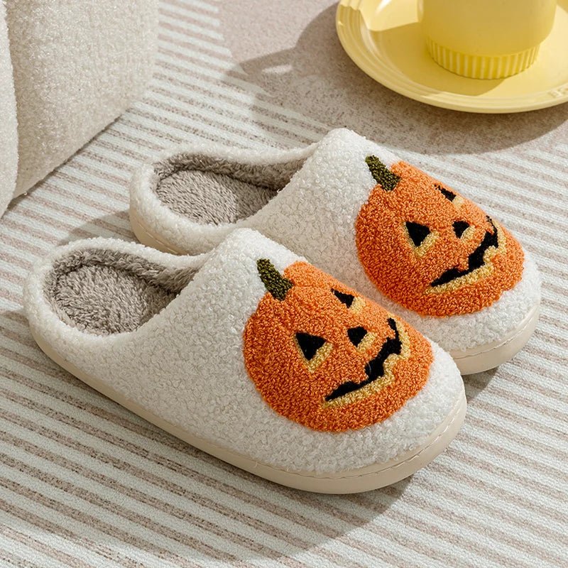 Pumpkin Halloween Home Slippers - The House Of BLOC