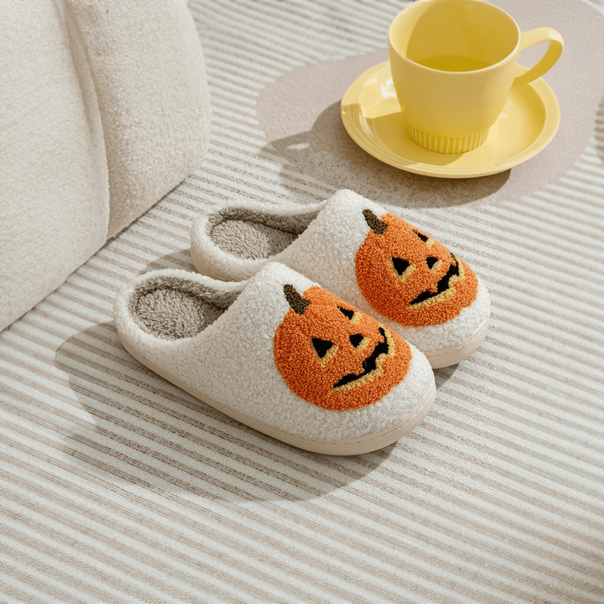 Pumpkin Halloween Home Slippers - The House Of BLOC