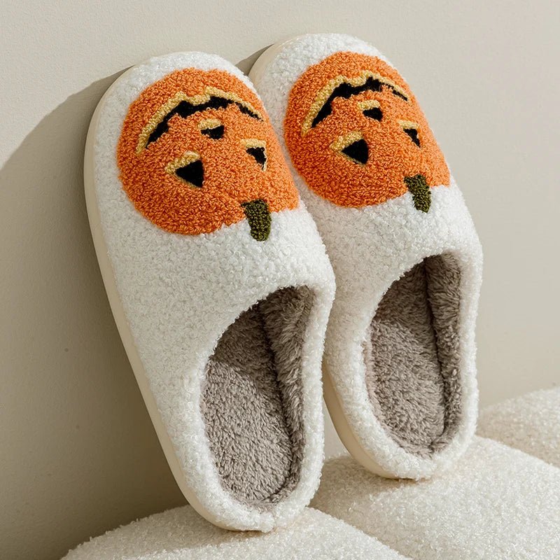 Pumpkin Halloween Home Slippers - The House Of BLOC