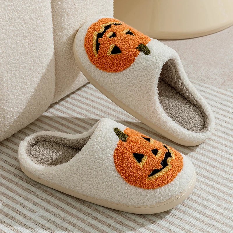 Pumpkin Halloween Home Slippers - The House Of BLOC