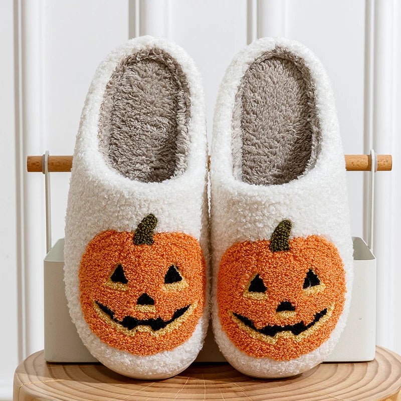 Pumpkin Halloween Home Slippers - The House Of BLOC