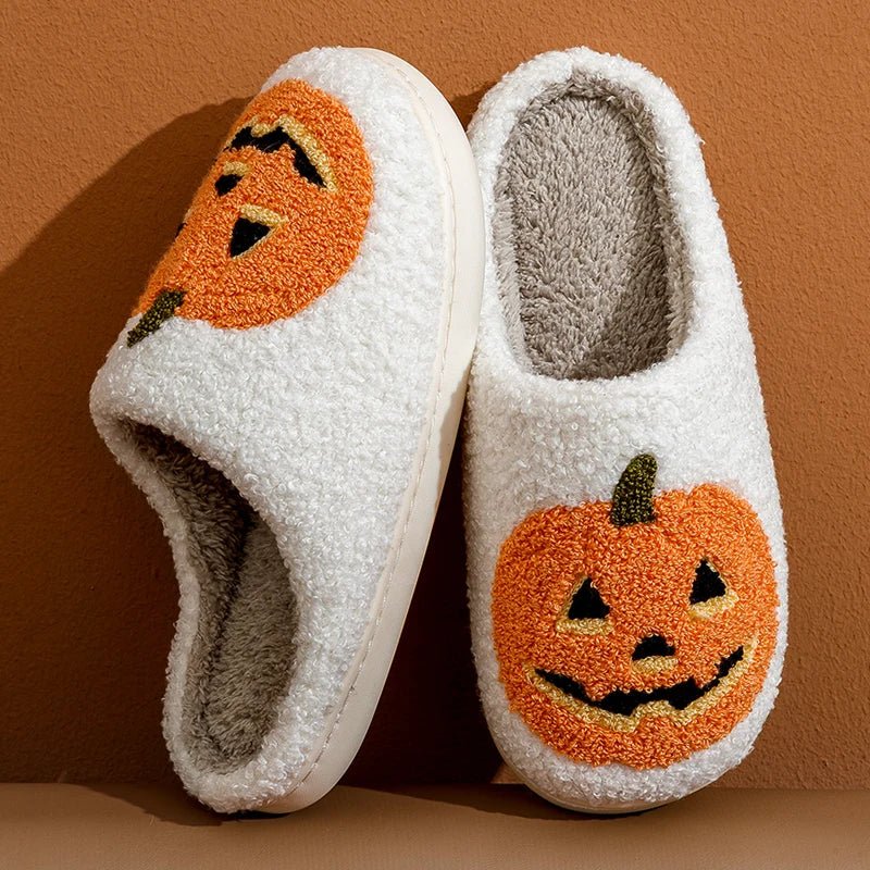 Pumpkin Halloween Home Slippers - The House Of BLOC