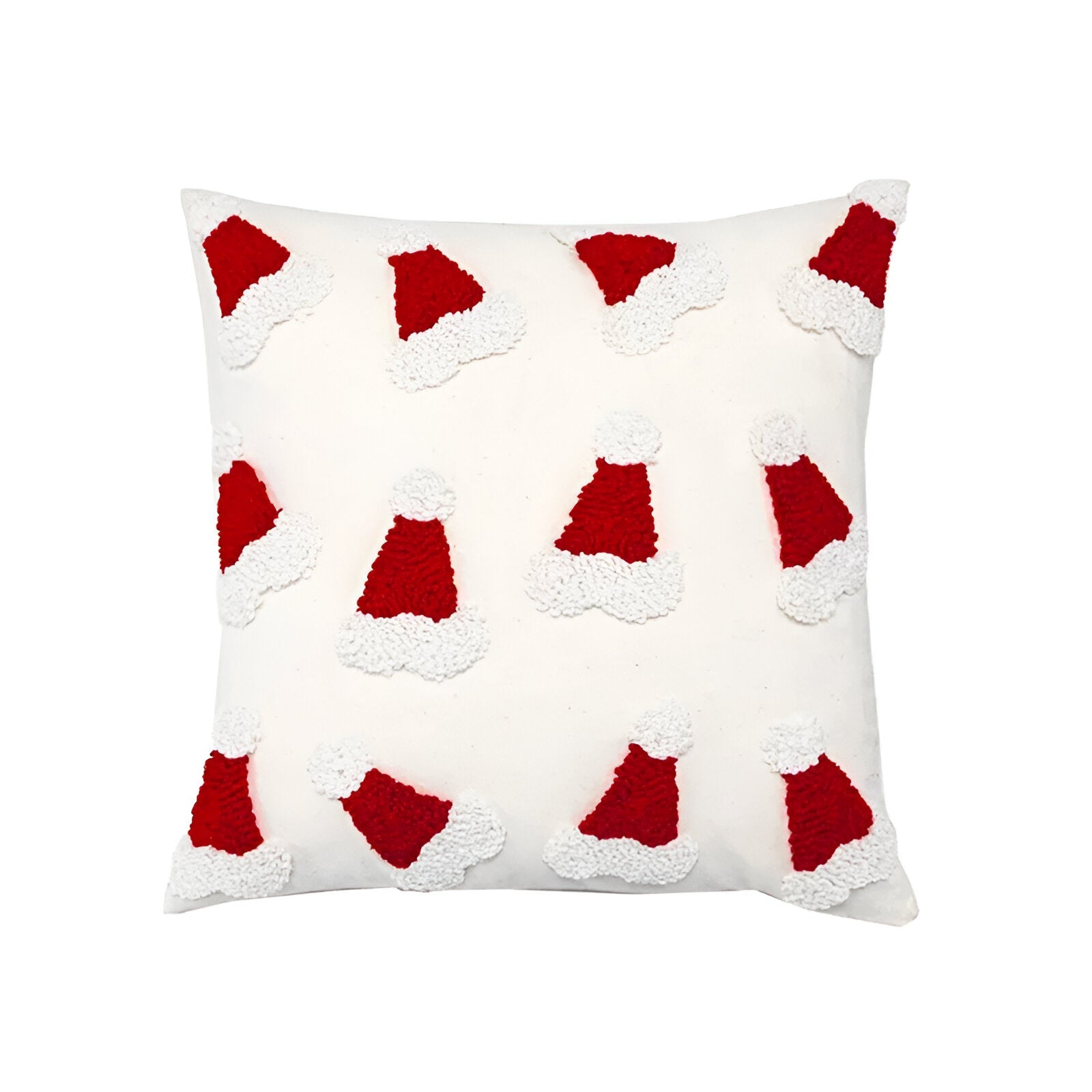 Red & White Christmas Hat Cushion Cover - The House Of BLOC