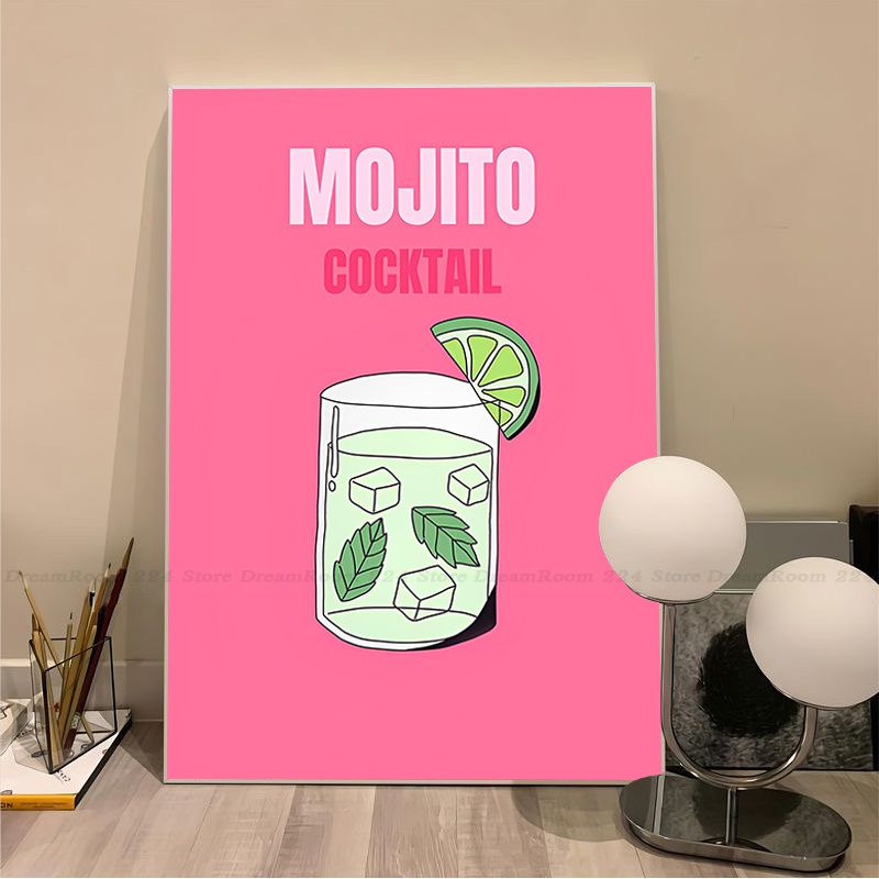 Retro Cartoon Style Drinks Posters - The House Of BLOC