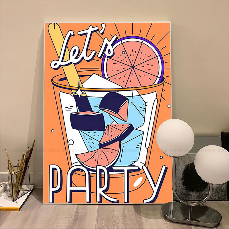 Retro Cartoon Style Drinks Posters - The House Of BLOC