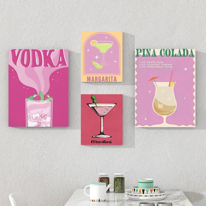 Retro Cartoon Style Drinks Posters - The House Of BLOC