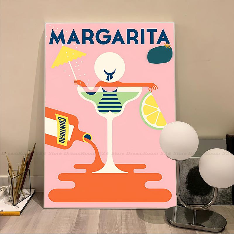 Retro Cartoon Style Drinks Posters - The House Of BLOC