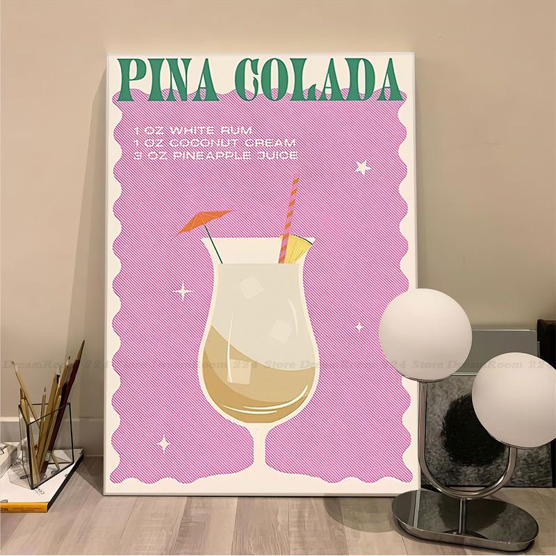 Retro Cartoon Style Drinks Posters - The House Of BLOC