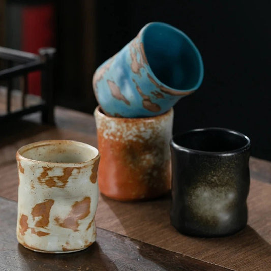 Retro Japanese Ceramic Espresso Coffee Cup - The House Of BLOC