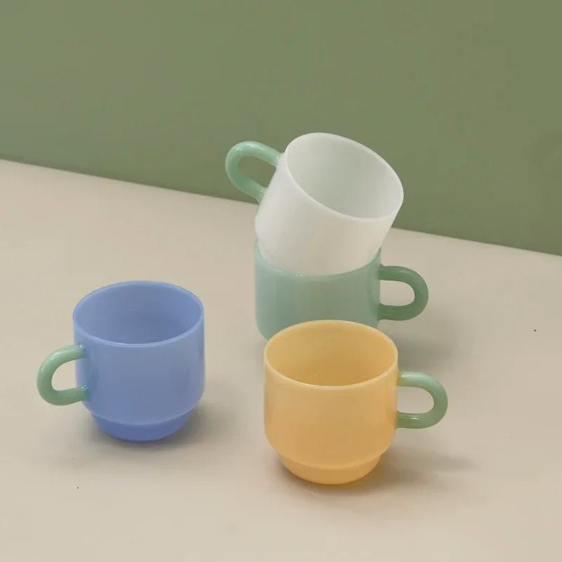 Retro Style Stackable Jade Green Mug - The House Of BLOC
