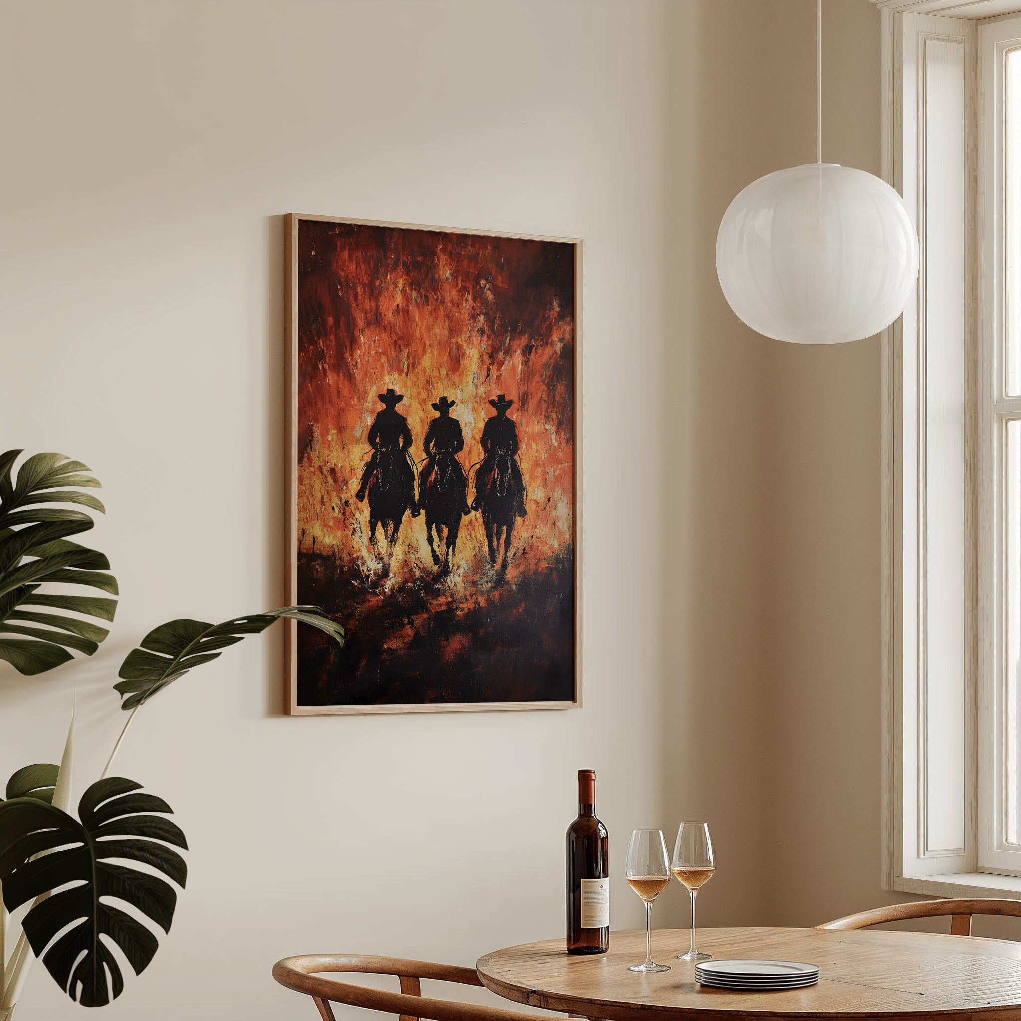 Riders Through The Fire - Premium Semi - Glossy Poster - The House Of BLOC