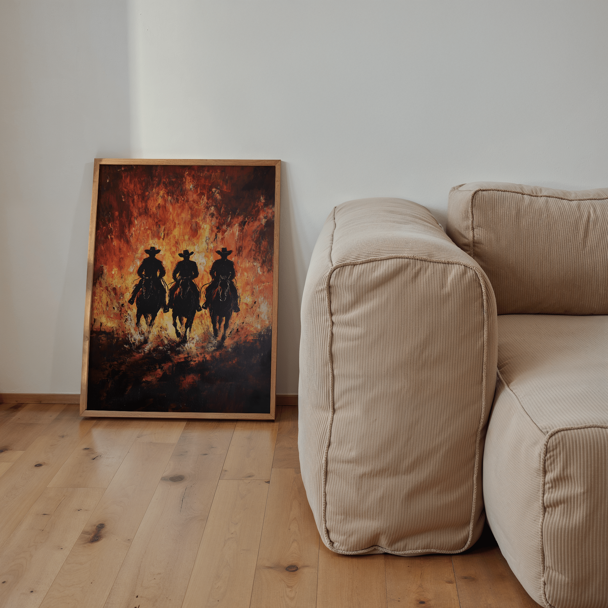Riders Through The Fire - Premium Semi - Glossy Poster - The House Of BLOC