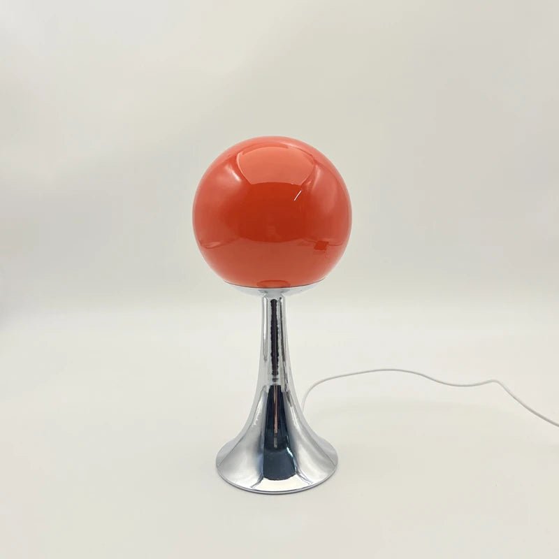 Round Solid Colour Glass Table Lamp - The House Of BLOC