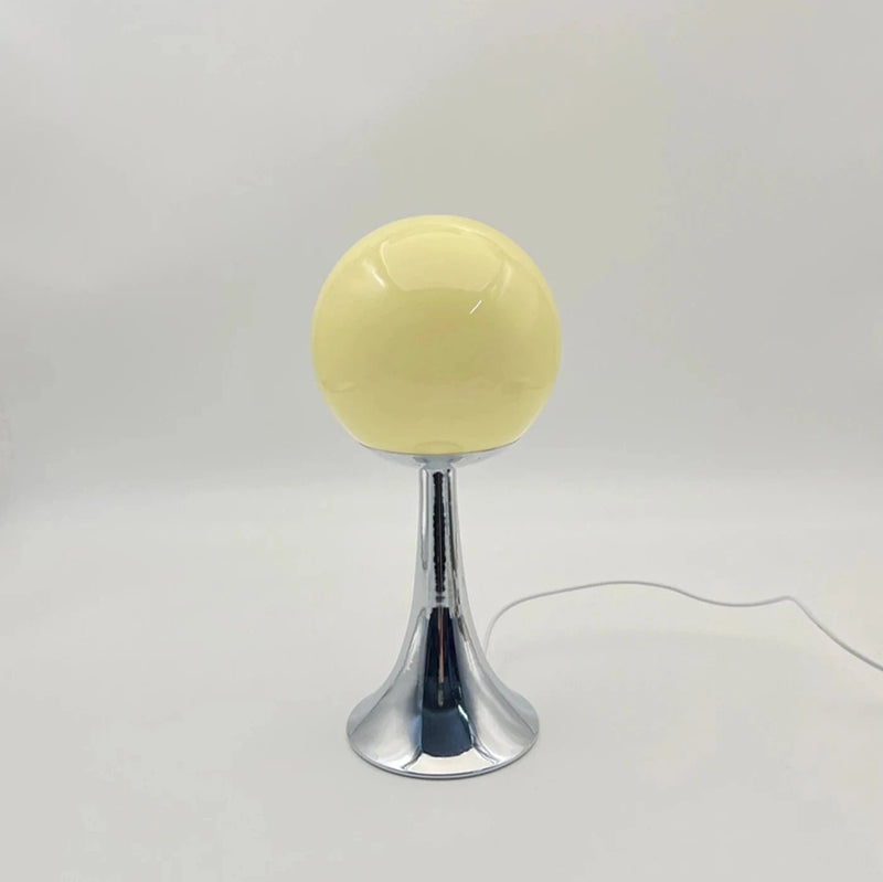 Round Solid Colour Glass Table Lamp - The House Of BLOC