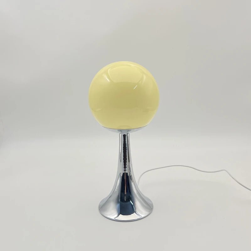 Round Solid Colour Glass Table Lamp - The House Of BLOC