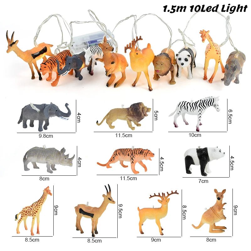 Safari Animals Night Light Garland - The House Of BLOC