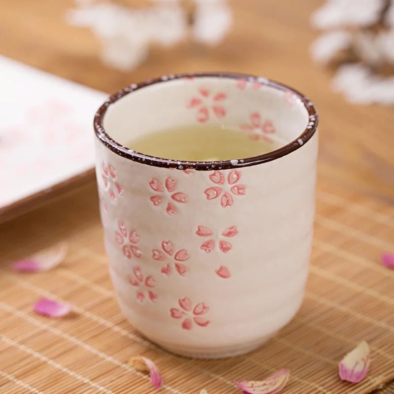 Sakura Drinking Tea Cup - The House Of BLOC