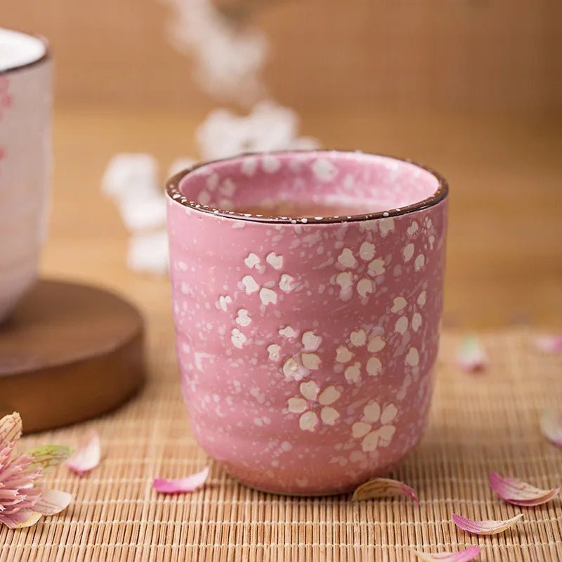 Sakura Drinking Tea Cup - The House Of BLOC