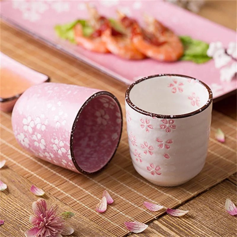 Sakura Drinking Tea Cup - The House Of BLOC