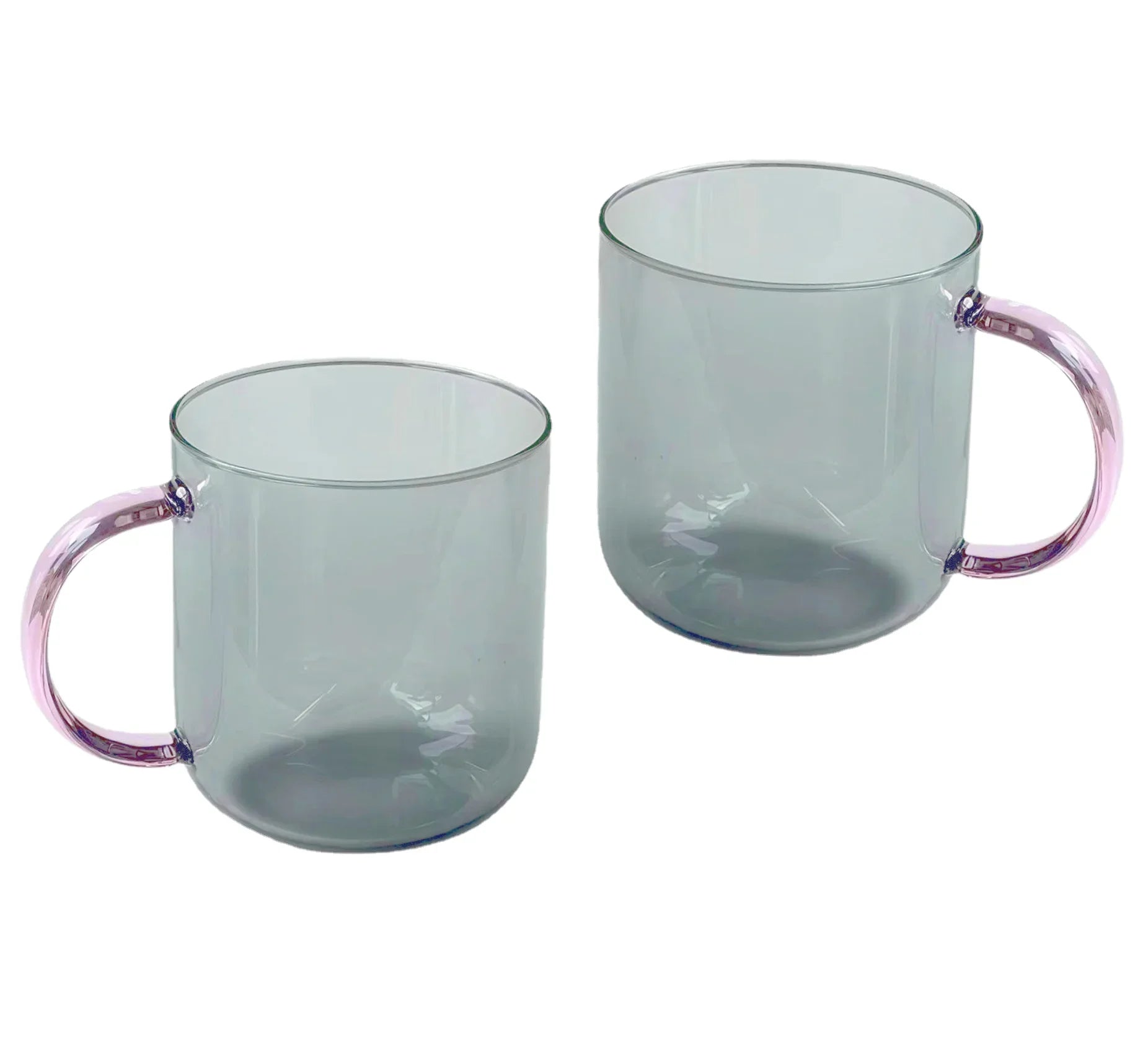 Set of Two Coloured Borosilicate Glass Mugs - The House Of BLOC