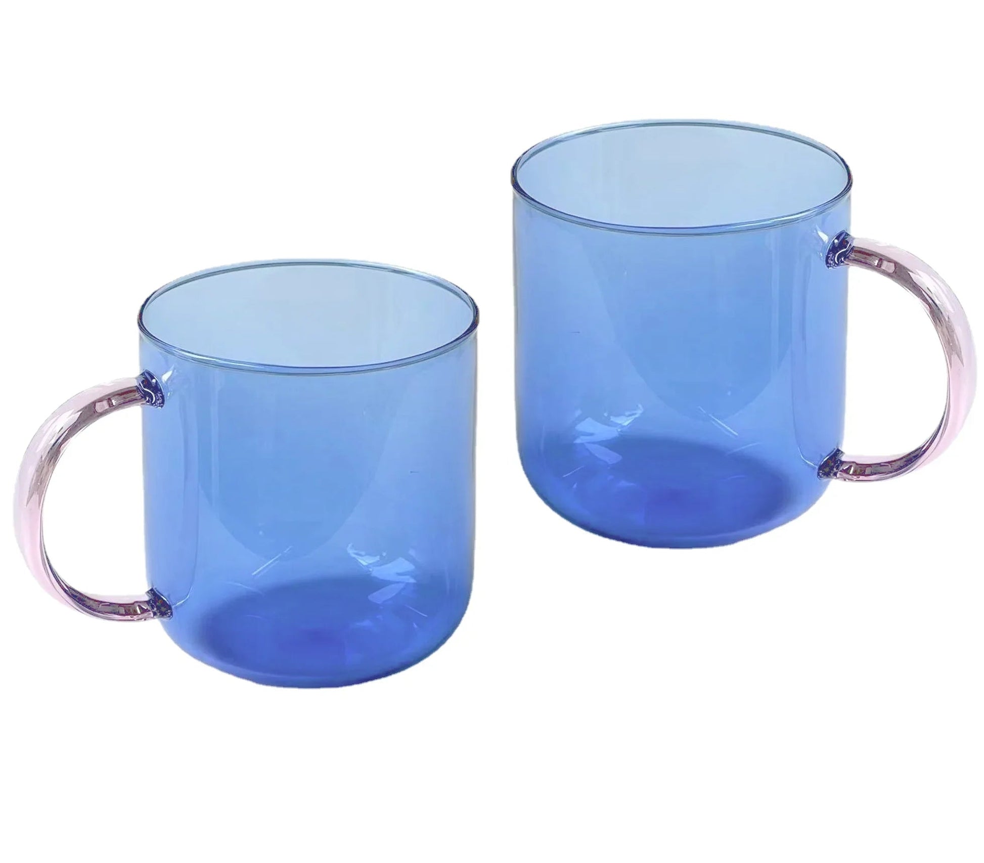 Set of Two Coloured Borosilicate Glass Mugs - The House Of BLOC