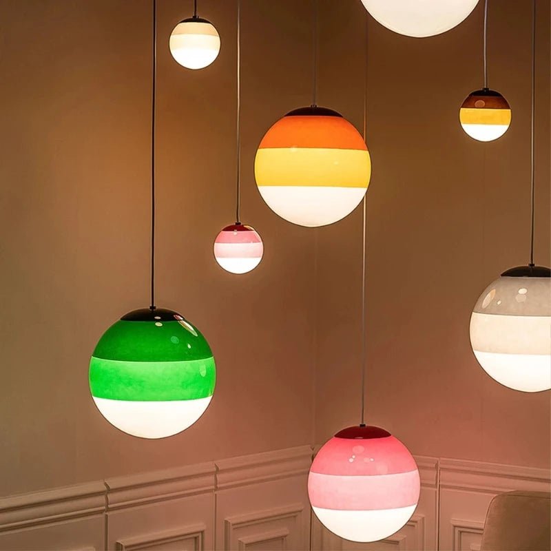 Seven Colour Gradient Glass Pendant Light - The House Of BLOC