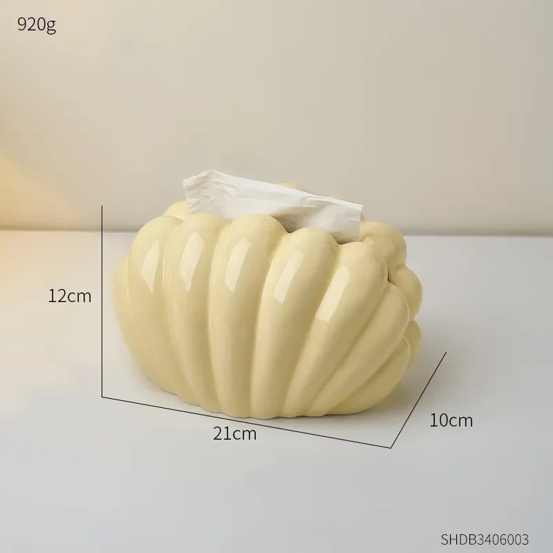 Shell Shaped Tissue Box - The House Of BLOC