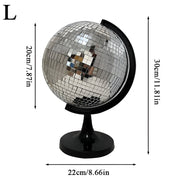 Silver Disco Ball Globe Decoration - The House Of BLOC