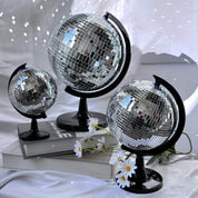 Silver Disco Ball Globe Decoration - The House Of BLOC