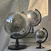 Silver Disco Ball Globe Decoration - The House Of BLOC