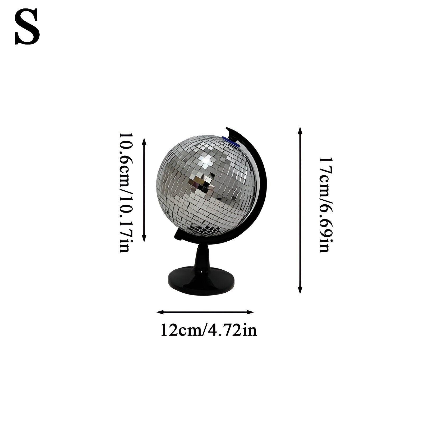 Silver Disco Ball Globe Decoration - The House Of BLOC