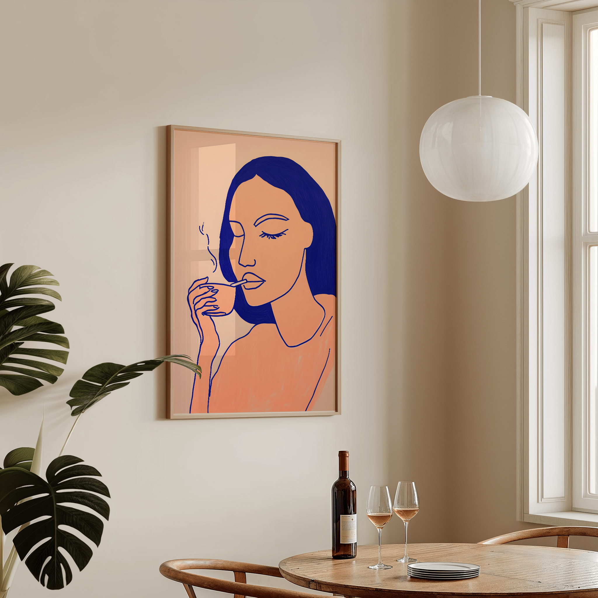 Sip Of Stillness - Premium Semi - Glossy Poster - The House Of BLOC