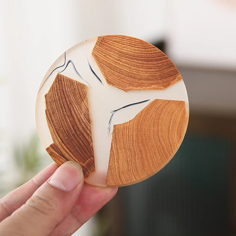 Six Piece Solid Wood Japanese Inspired Coasters - The House Of BLOC