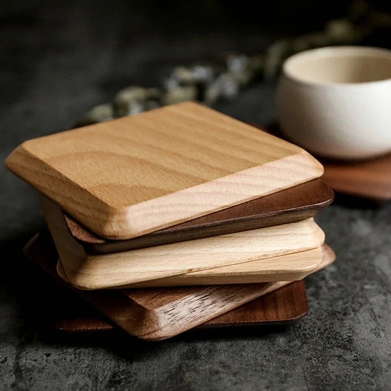 Six Piece Walnut Coaster Set - The House Of BLOC