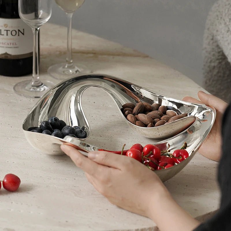 Sleek Stainless Steel Serving Dish - The House Of BLOC