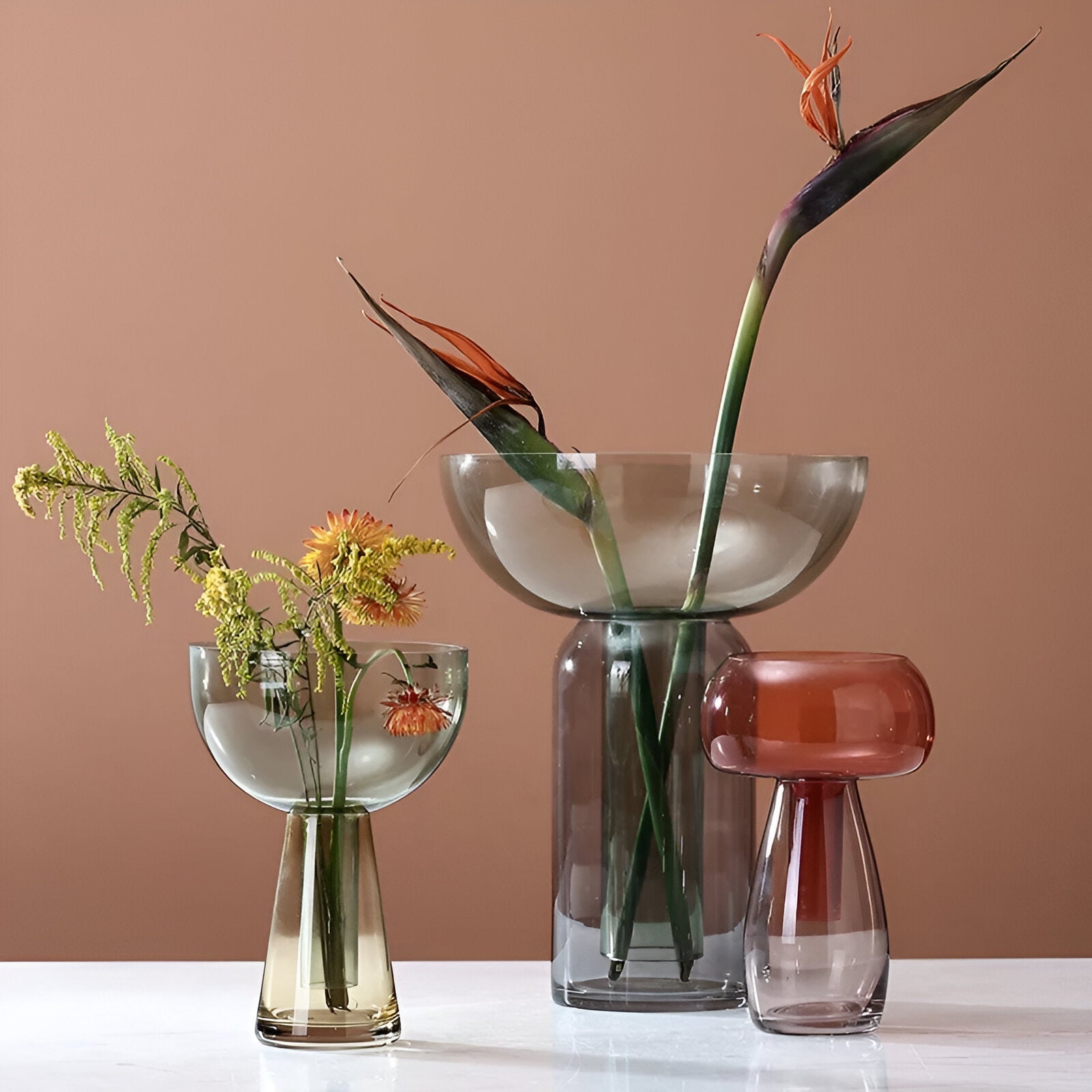 Small Glass Hydroponic Vase - The House Of BLOC