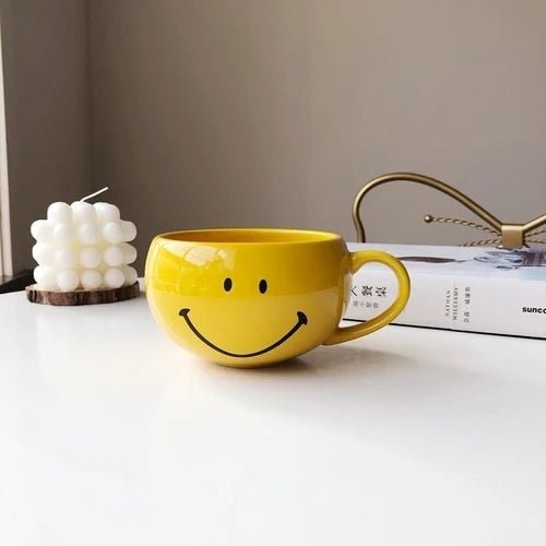 Smiley Face Ceramic Coffee Mug - The House Of BLOC