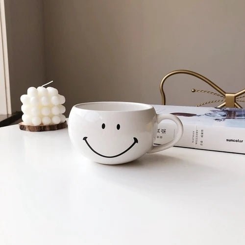 Smiley Face Ceramic Coffee Mug - The House Of BLOC