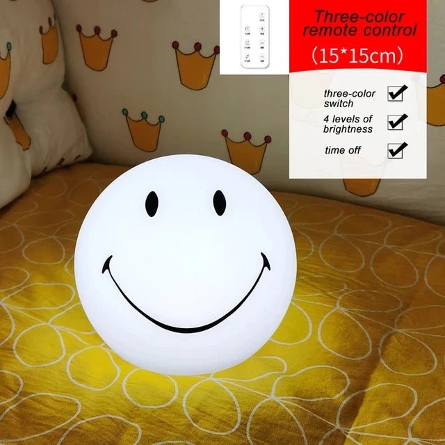 'Smiling Face' Ball Night Light - The House Of BLOC