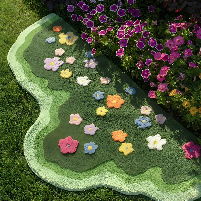 Soft Floral Garden Tufted Rug - The House Of BLOC