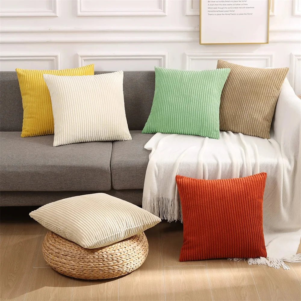 Soft Fluffy Corduroy Cushion Cover - The House Of BLOC